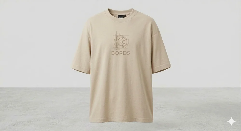 Beige El Classico Heavyweight Oversized T-Shirt 240 GSM